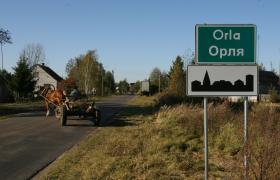 Wjazd do miasteczka.