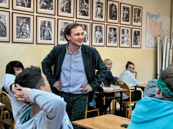 Andrzej Chyra w roli wzorowanej na biografii lubelskiego nauczyciela Macieja Białka
