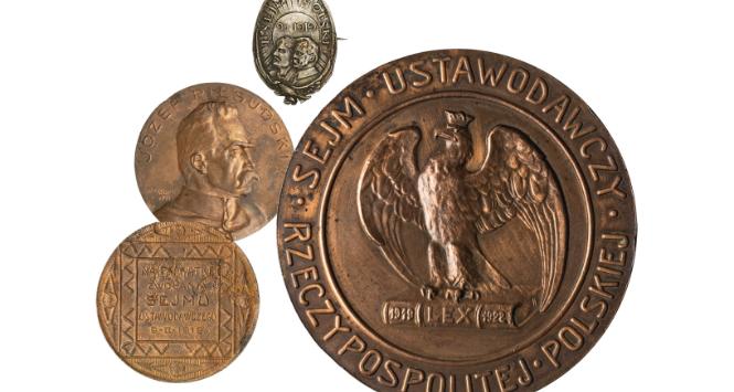 Medale i odznaki wybite na pamiątkę zwołania Sejmu Ustawodawczego w 1919 r.