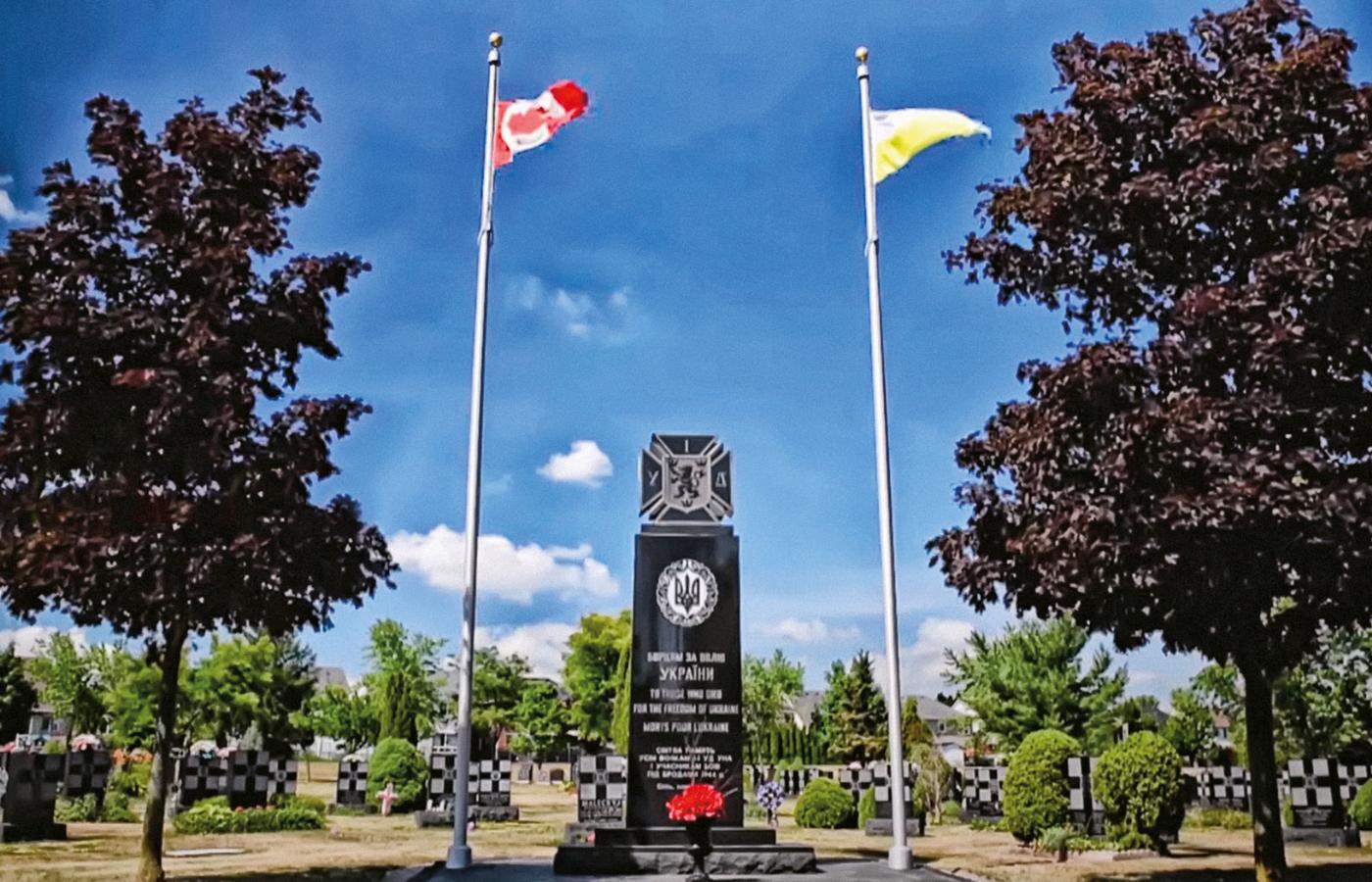 Kontrowersyjny pomnik Ukraińskiej Armii Narodowej w Oakville.
