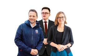 Rafał Trzaskowski, Szymon Hołownia, Magdalena Biejat