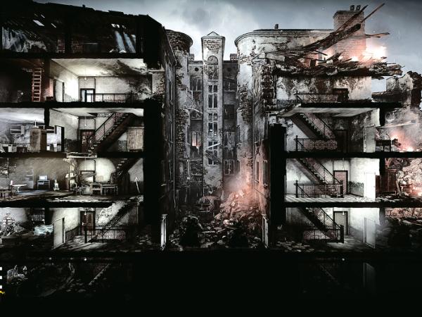 Screen z antywojennej gry „This War of Mine”. Jej polscy twórcy – 11 bit studios – przekazali 3 mln 732 tys. zł z 7 dni sprzedaży do Ukraińskiego Czerwonego Krzyża.