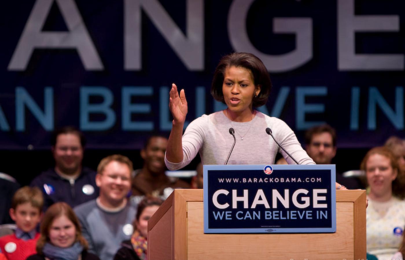 Michelle Obama wspiera męża podczas kampanii prezydenckiej