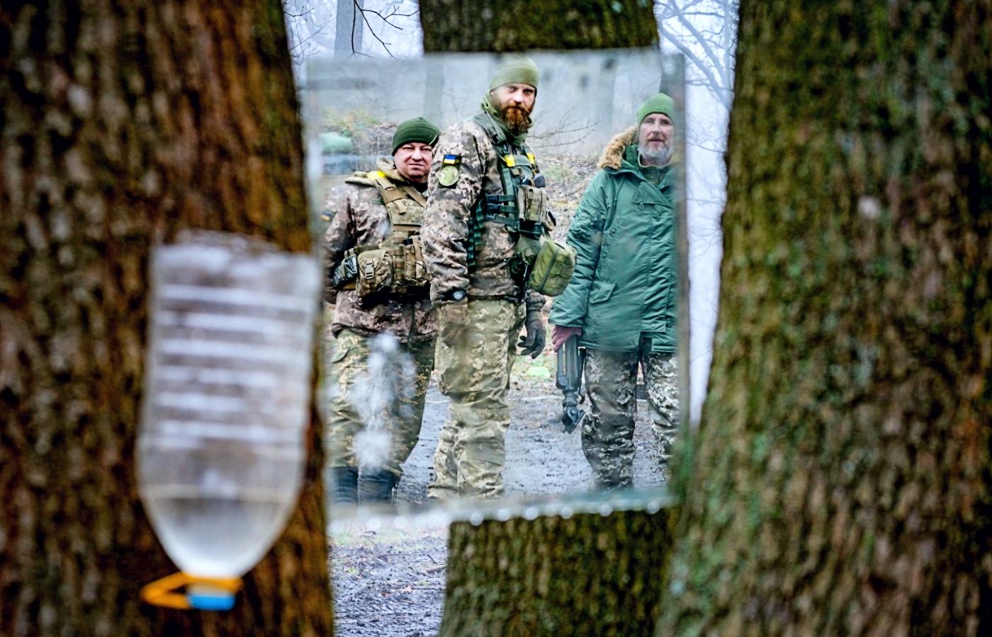 Ukraińscy żołnierze w okolicy Bachmutu