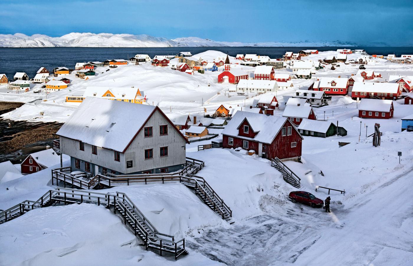 Nuuk mimo trudnych warunków przyciąga Grenlandczyków z innych części wyspy.