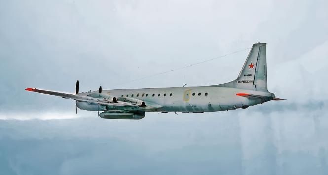 Rosyjski samolot rozpoznawczy Ił-20.