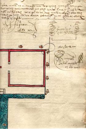 XVI-wieczny rękopis w języku nahuatl.