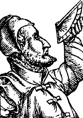 Georg Joachim Rheticus zwany Retykiem: przez dwa lata pomagał Kopernikowi przy pracy nad jego dziełem.