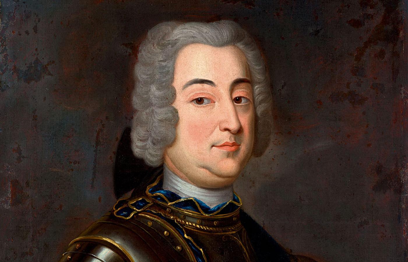 August Aleksander Czartoryski (1697–1782) z błękitną wstęgą i gwiazdą Orderu Orła Białego, artysta nieznany, XVIII w.