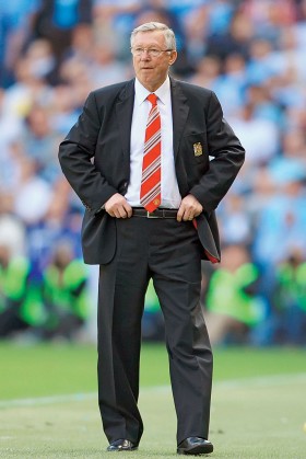 Alex Ferguson z Manchesteru United. Dla niego najważniejsza jest władza i kontrola. Nigdy ich nie traci.