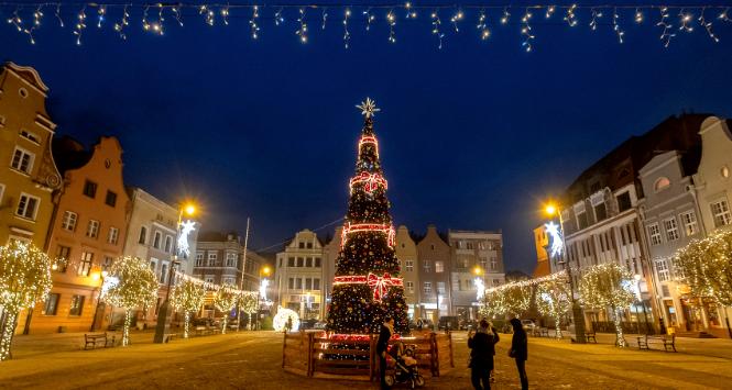 Iluminacja bożonarodzeniowa w Grudziądzu, 2020 r.