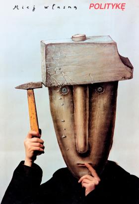 Promocyjny plakat Stasysa Eidrigeviciusa, laureata pierwszej edycji Paszportów POLITYKI w 1993 r.