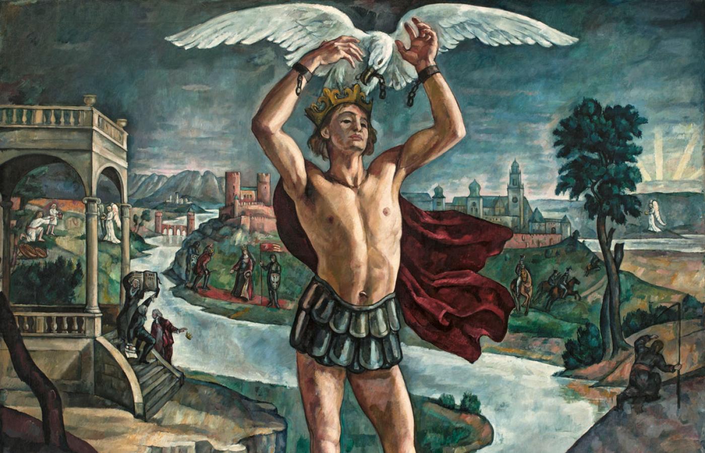 „Legenda o koronie”, obraz Romana Kramsztyka namalowany na konkurs „Polska” zorganizowany przez warszawską Zachętę w 1916 r., podczas Wielkiej Wojny.