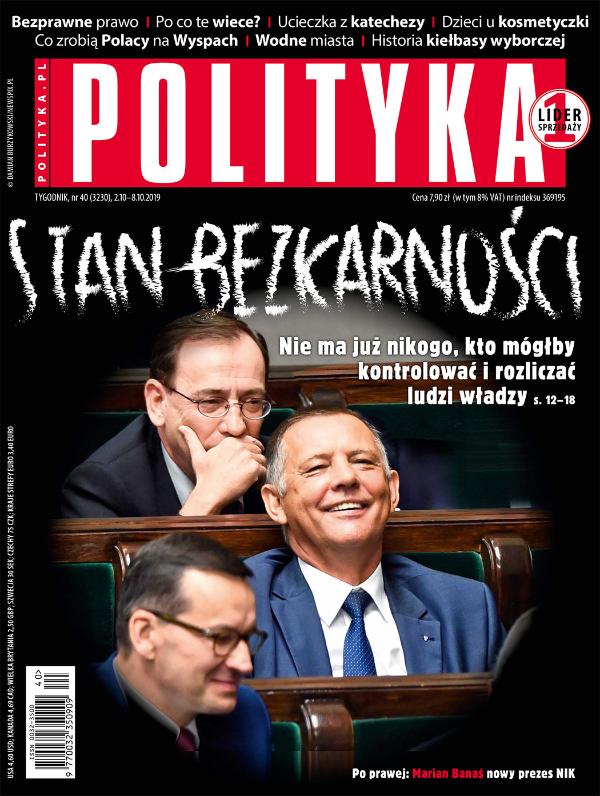 okładka - Polityka 40 2019