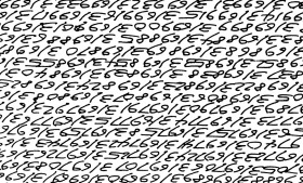 Roman Opałka z cyklu „1965/1 – Infinity”