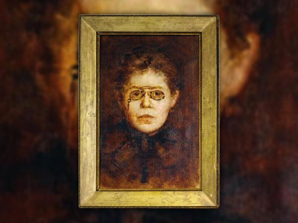 Maria Konopnicka sportretowana przez Marię Dulębiankę.