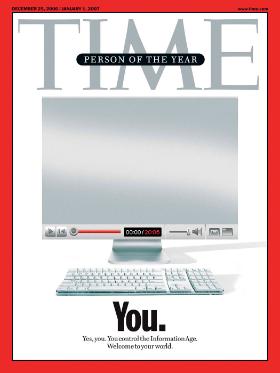 Człowiekiem roku 2007 tygodnika „Time” został każdy, kto dysponuje połączonym do internetu komputerem.