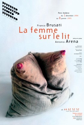 Platak do spektaklu „Kobieta na łóżku” w reż. Antonio Areny