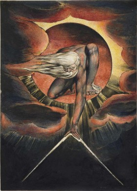 Raz jeszcze malarz William Blake - „Bóg stwarzający świat”. Czy już wtedy jego zamysłem były dwie przeciwstawne siły - dobro i zło?