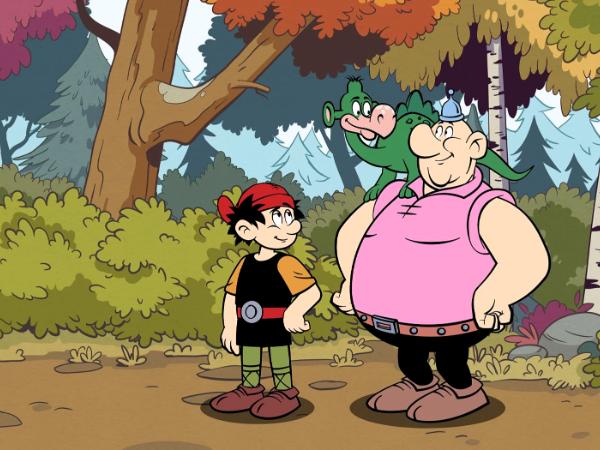 Kadr z animacji „Kajko i Kokosz”