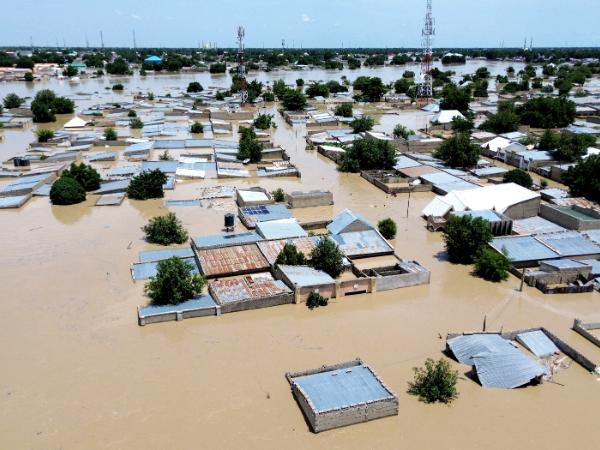 Wielka powódź w Maiduguri, 800-tysięcznej metropolii na północnym wschodzie Nigerii, 10 września 2024 r.