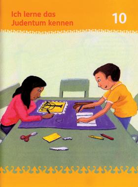 „Poznaję judaizm” – strona z niemieckiego podręcznika szkolnego do religii islamskiej „Razem ruszamy w drogę”.