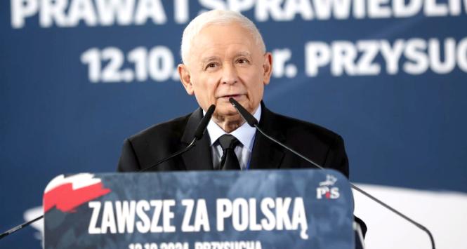 Jarosław Kaczyński. Kongres PiS w Przysusze, 12 października 2024 r.