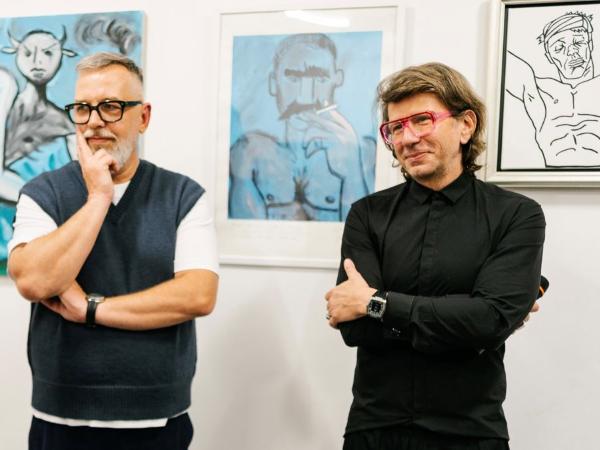 Grzegorz Jarosz i Maciej Domarecki, właściciele Galerii AOKZ