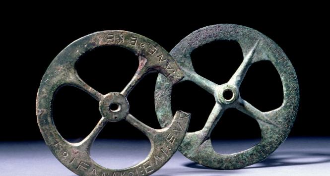 Koła od modelu rydwanu, Grecja, VI w. p.n.e.