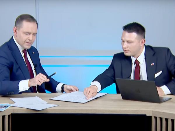 Debata Karola Nawrockiego i Sławomira Mentzena