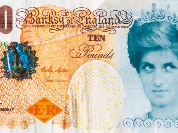 Banksy, Di-Faced Tenner, 2004 r.