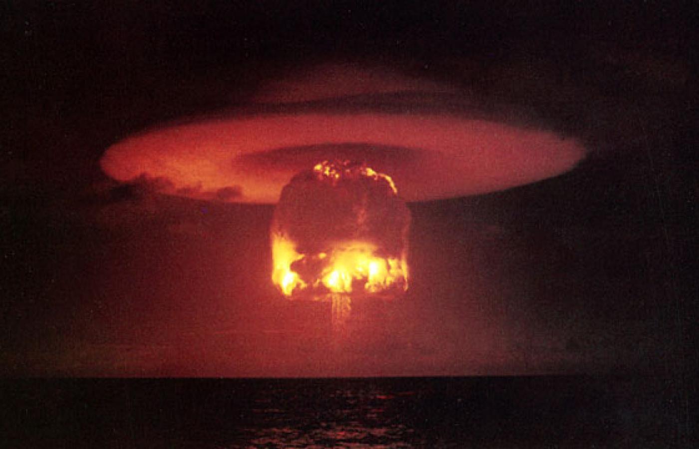 Eksplozja bomby wodorowej. Fot. Wikipedia (CC BY SA).
