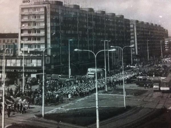 Pochód pierwszomajowy w Szczecinie, 1978 r.