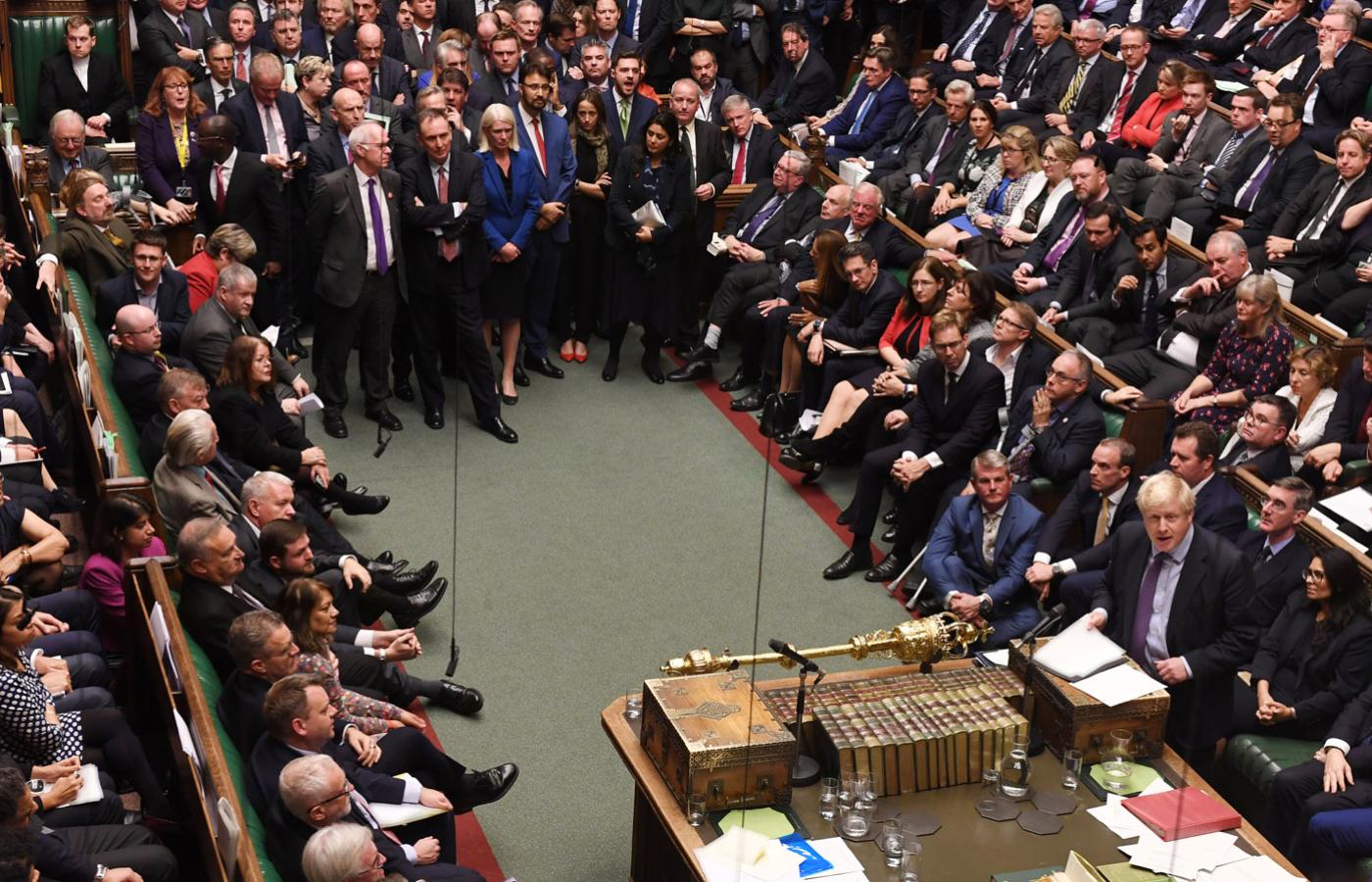 Boris Johnson przemawia w Izbie Gmin, 22 października 2019 r.