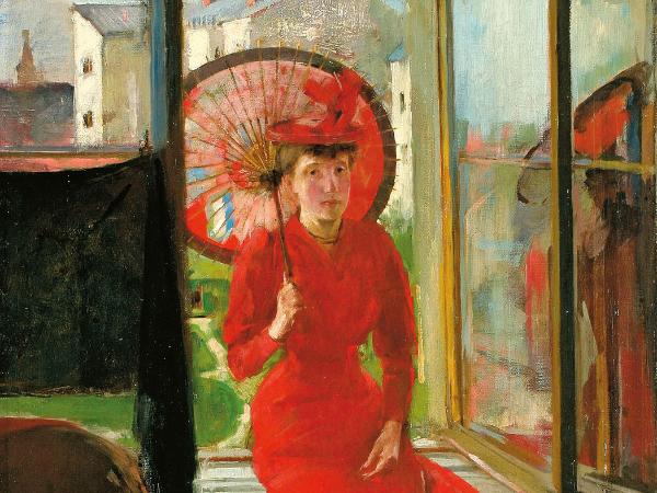 „Autoportret z japońską parasolką”, 1892 r.