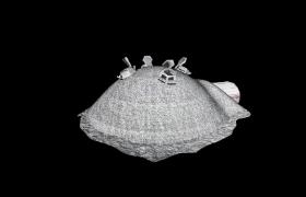 Projekt lunarnego habitatu autorstwa Foster+Partners, wykonany dla Europejskiej Agencji Kosmicznej.