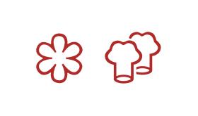 Słynna gwiazdka Michelina to raczej kwiatek. Czapki kucharskie oznaczają liczbę zdobytych punktów.