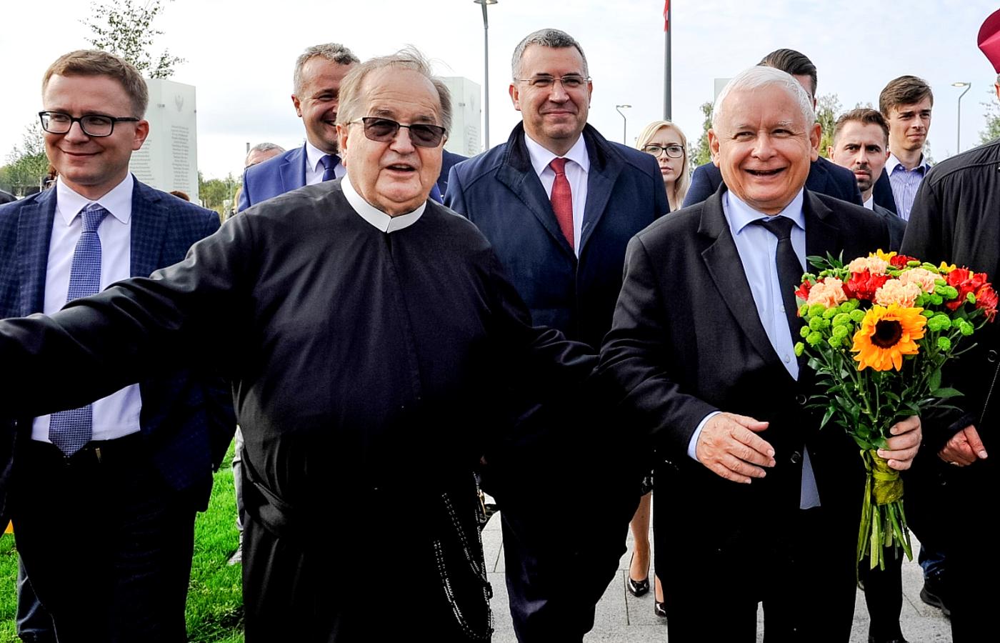 Ojciec Tadeusz Rydzyk i prezes PiS Jarosław Kaczyński