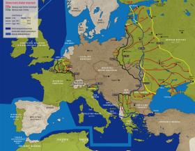 Główne teatry działań wojennych.