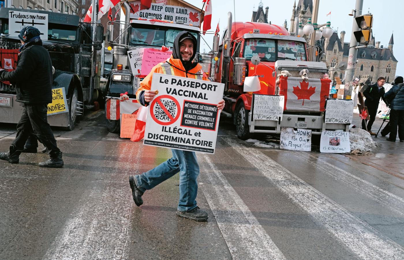 Protest w Ottawie.