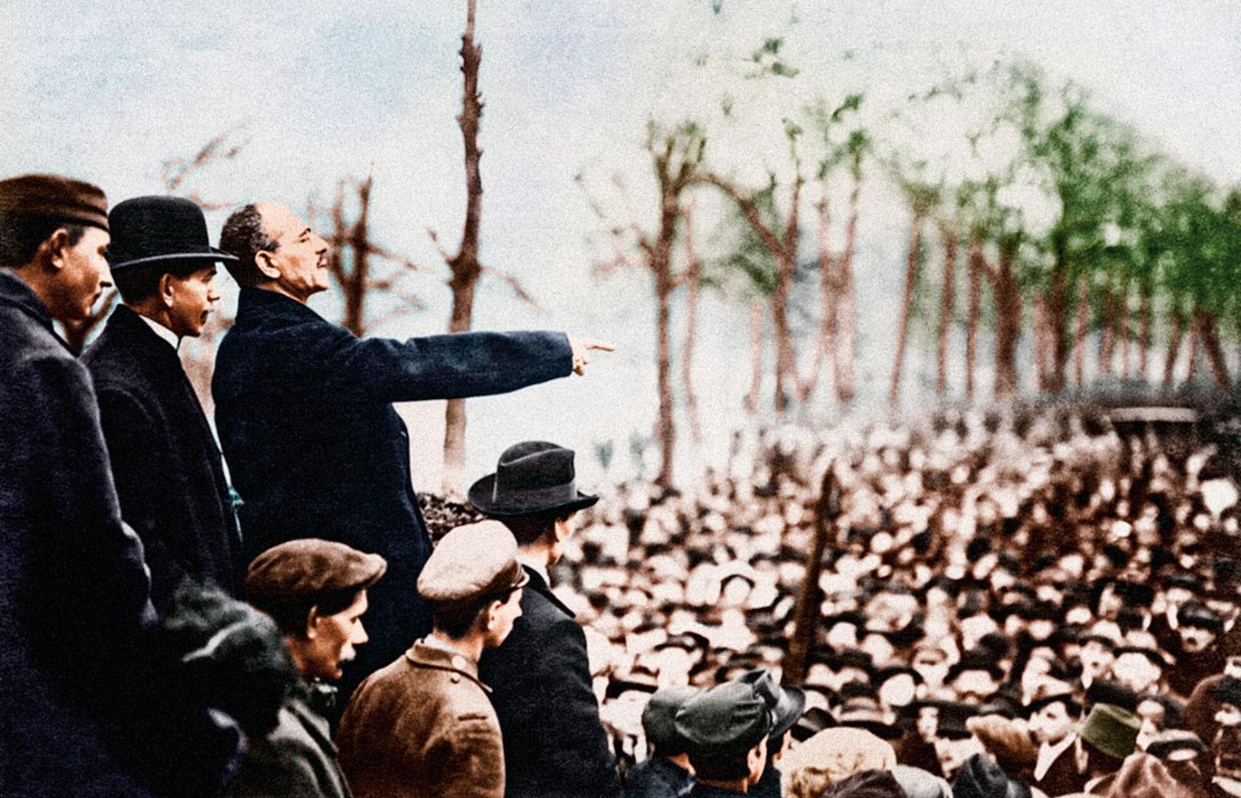 Karl Liebknecht nawołuje do rewolucji w Berlinie, styczeń 1919 r.