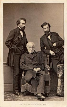 Adam Jerzy Czartoryski (1770–1861) z synami Witoldem Adamem (1822–65) i Władysławem (1828–94), Paryż 1860–61 r.