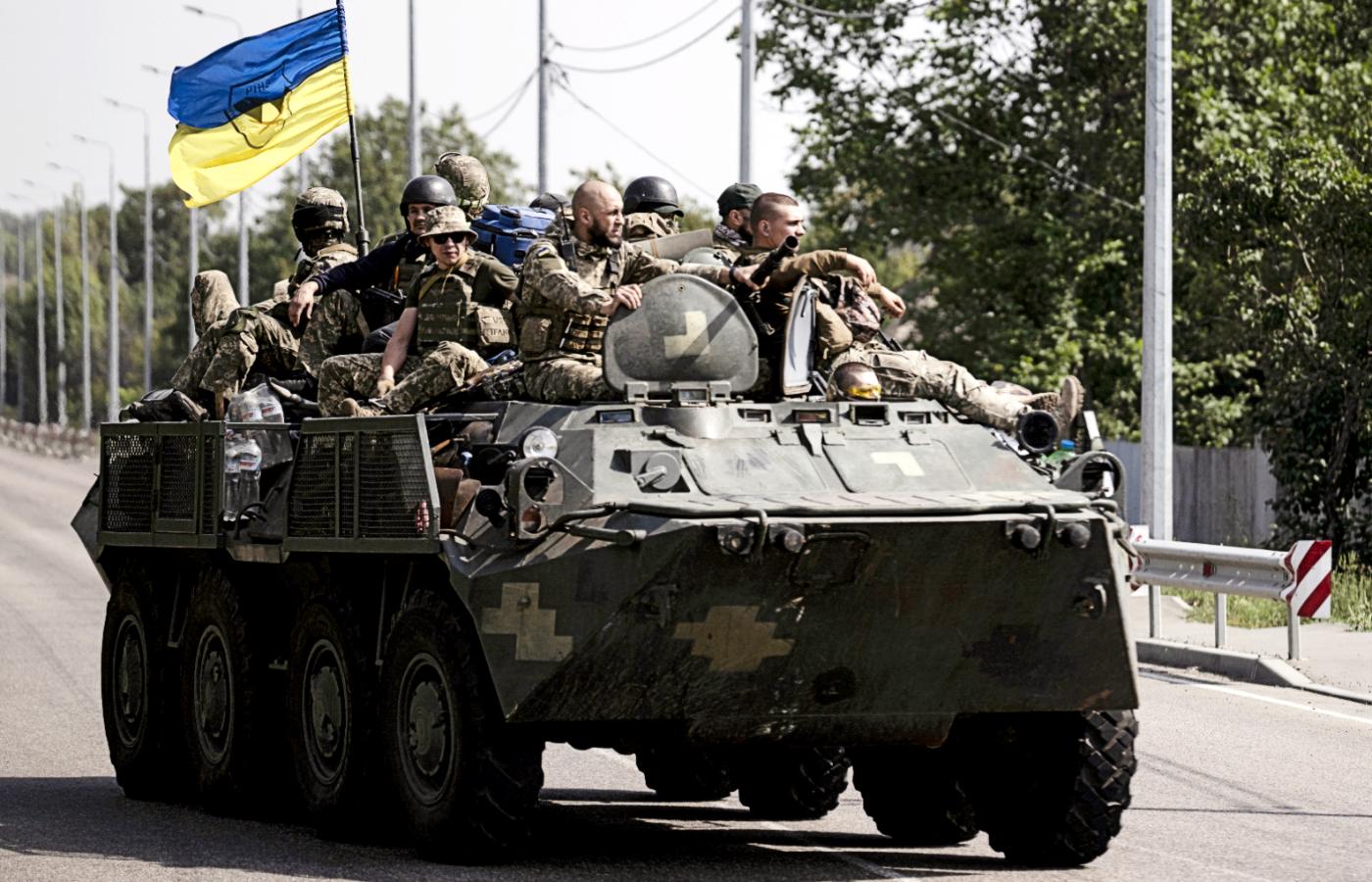 Ukraińskie wojska w obwodzie donieckim, 29 sierpnia 2022 r.
