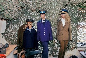 Fragment ekspozycji w muzeum pobytu czerwonoarmistów.