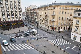 Warszawski plac Pięciu Rogów dawniej.