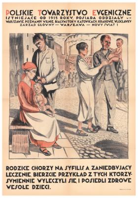 Plakat z dwudziestolecia międzywojennego.