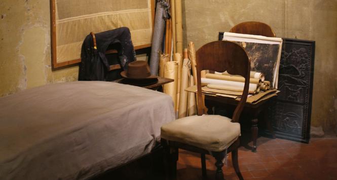 Widok bolońskiej pracowni Giorgio Morandiego.