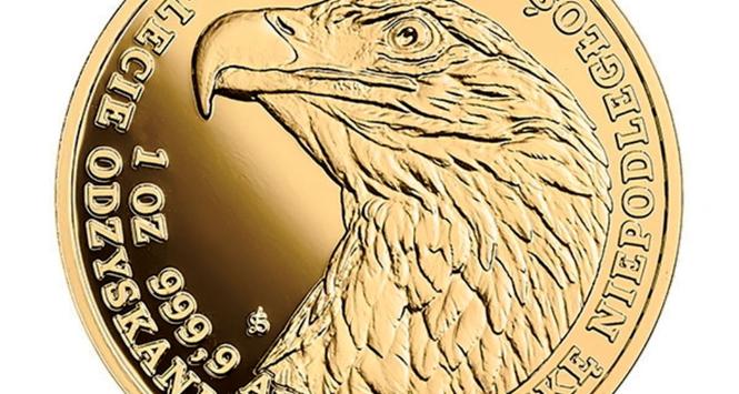 NBP wyemitował złote monety na 100-lecie odzyskania przez Polskę niepodległości.