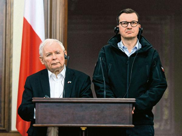 Jarosław Kaczyński i Mateusz Morawiecki