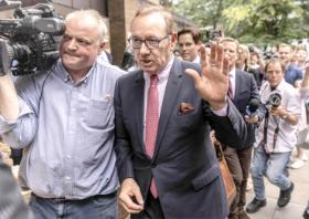 Kevin Spacey po uniewinnieniu, 27 lipca 2023 r.